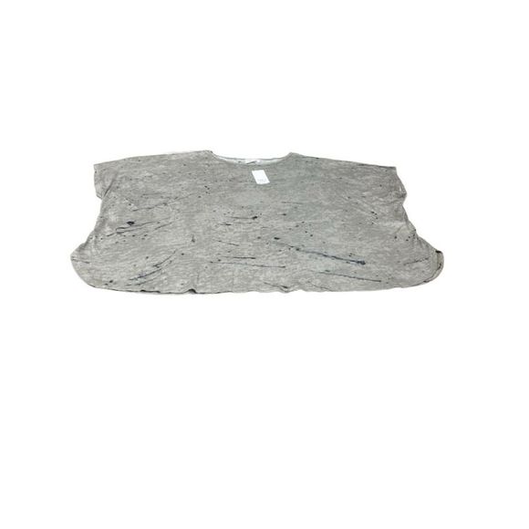 Simple By Suzanne Betro Womens Round Neck Short Sleeve Gray Top Size 2X - Picture 2 of 3